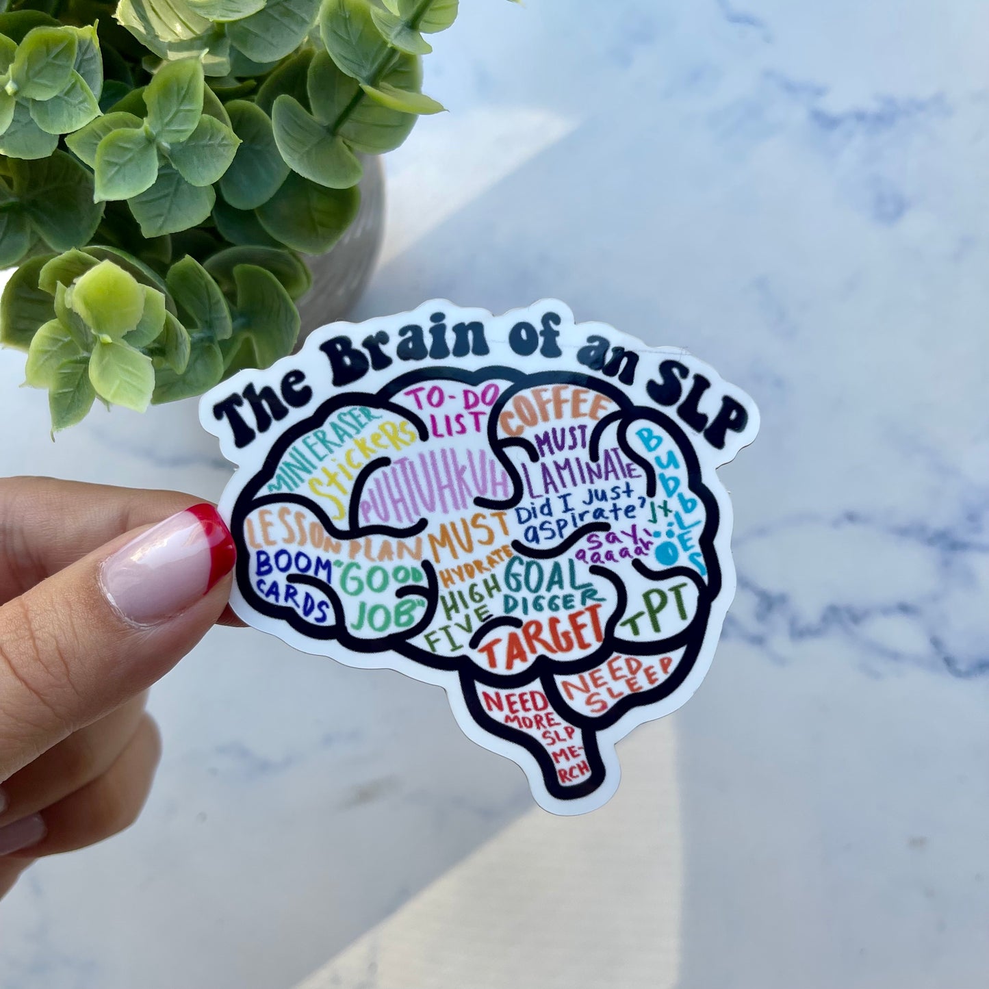 SLP Brain Sticker