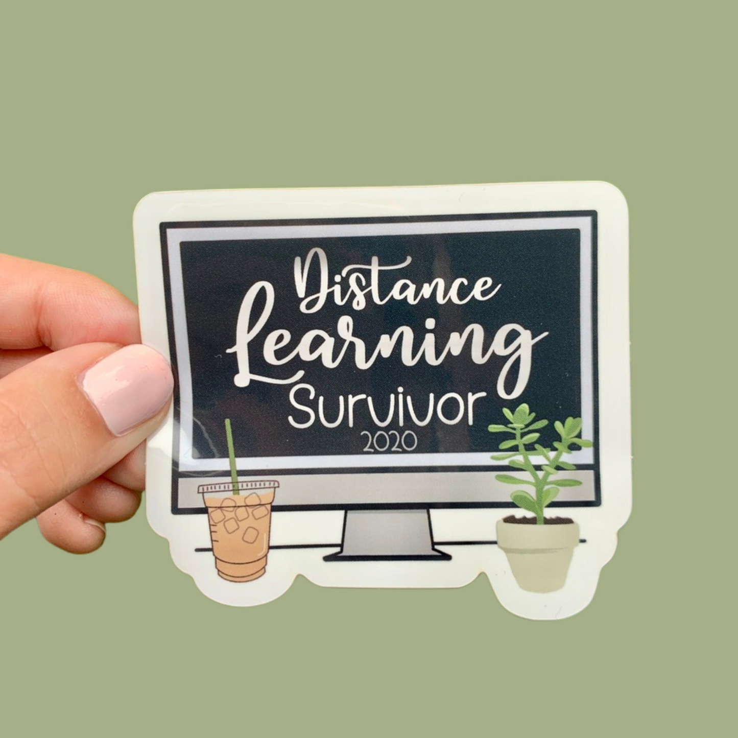 Distance Learning Survivor Sticker