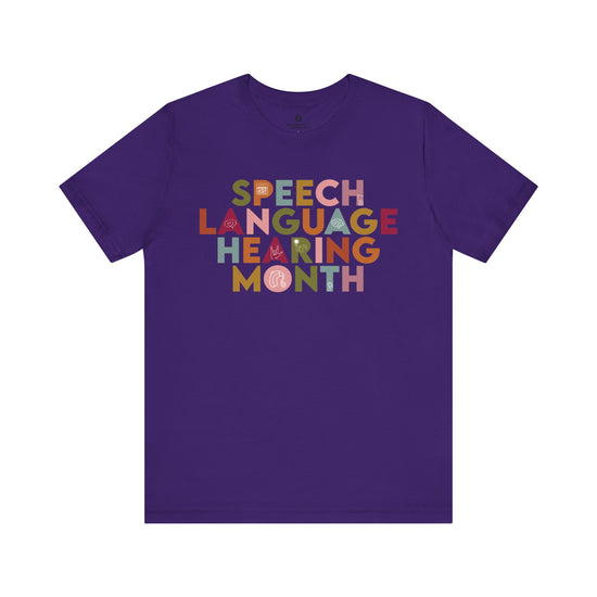 Speech Language Hearing Month Icon Tee