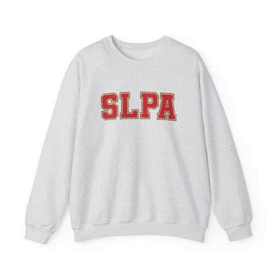 SLPA Red (Printed) Glitter Patch Crewneck