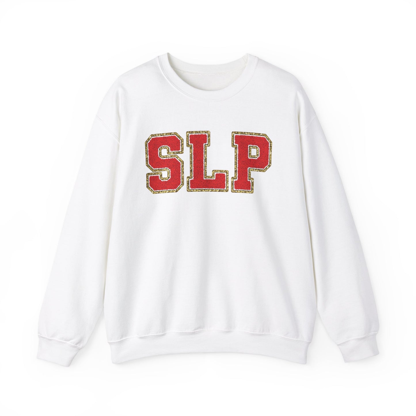 SLP Red Glitter (Printed) Patch Crewneck