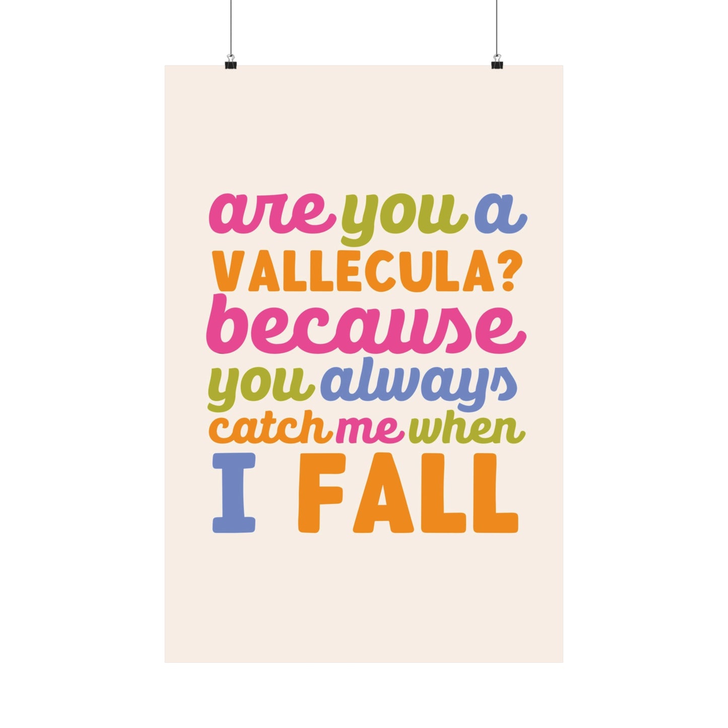 Are You A Vallecula Poster