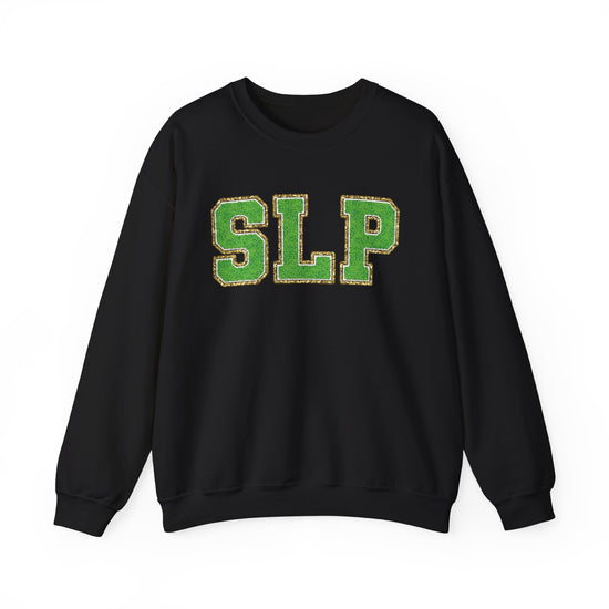 SLP Green Glitter (Printed) Patch Crewneck