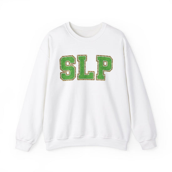 SLP Green Glitter (Printed) Patch Crewneck