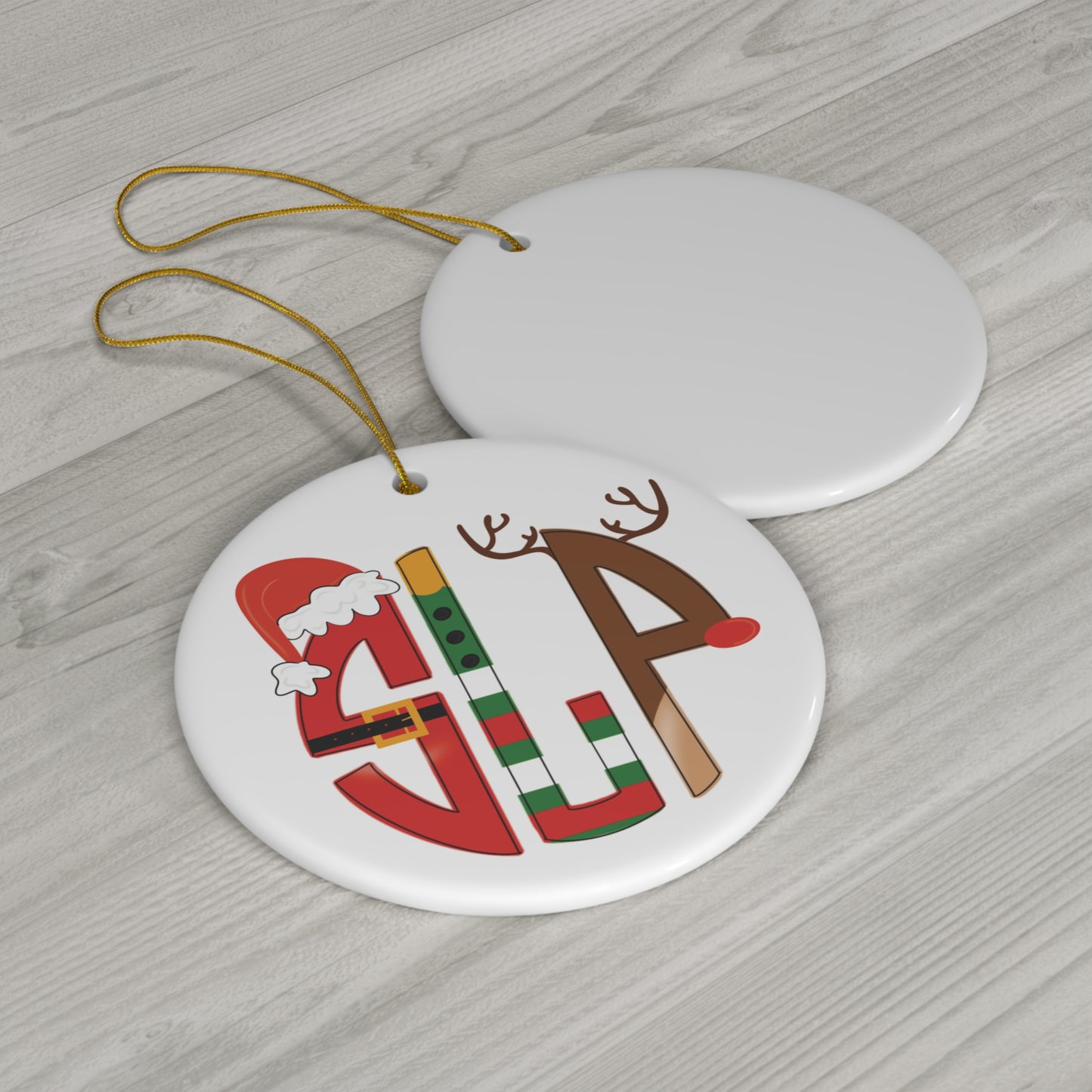 SLP Christmas Letters Ornament