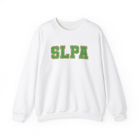 SLPA Green (Printed) Glitter Patch Crewneck