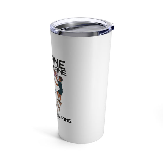 Load image into Gallery viewer, It&amp;#39;s Fine I&amp;#39;m Fine Cookie Theft Thermos
