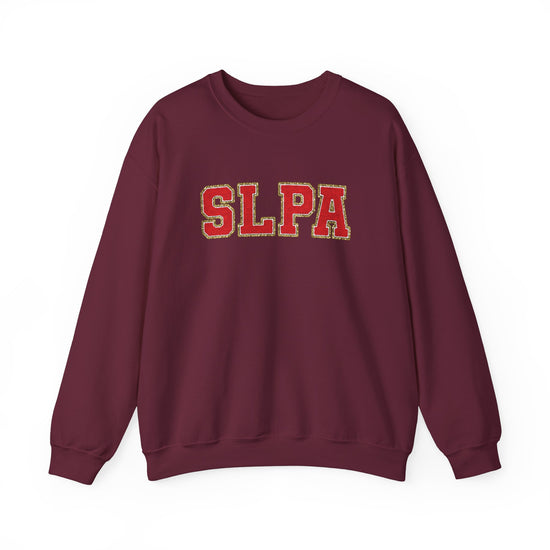 SLPA Red (Printed) Glitter Patch Crewneck