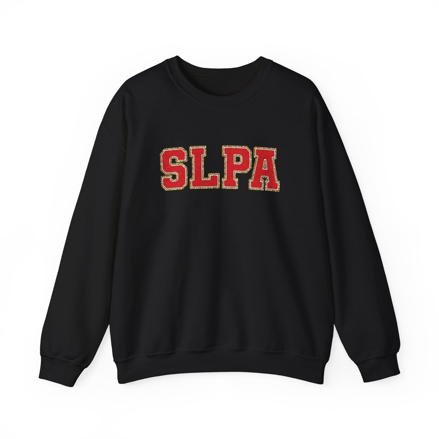 SLPA Red (Printed) Glitter Patch Crewneck