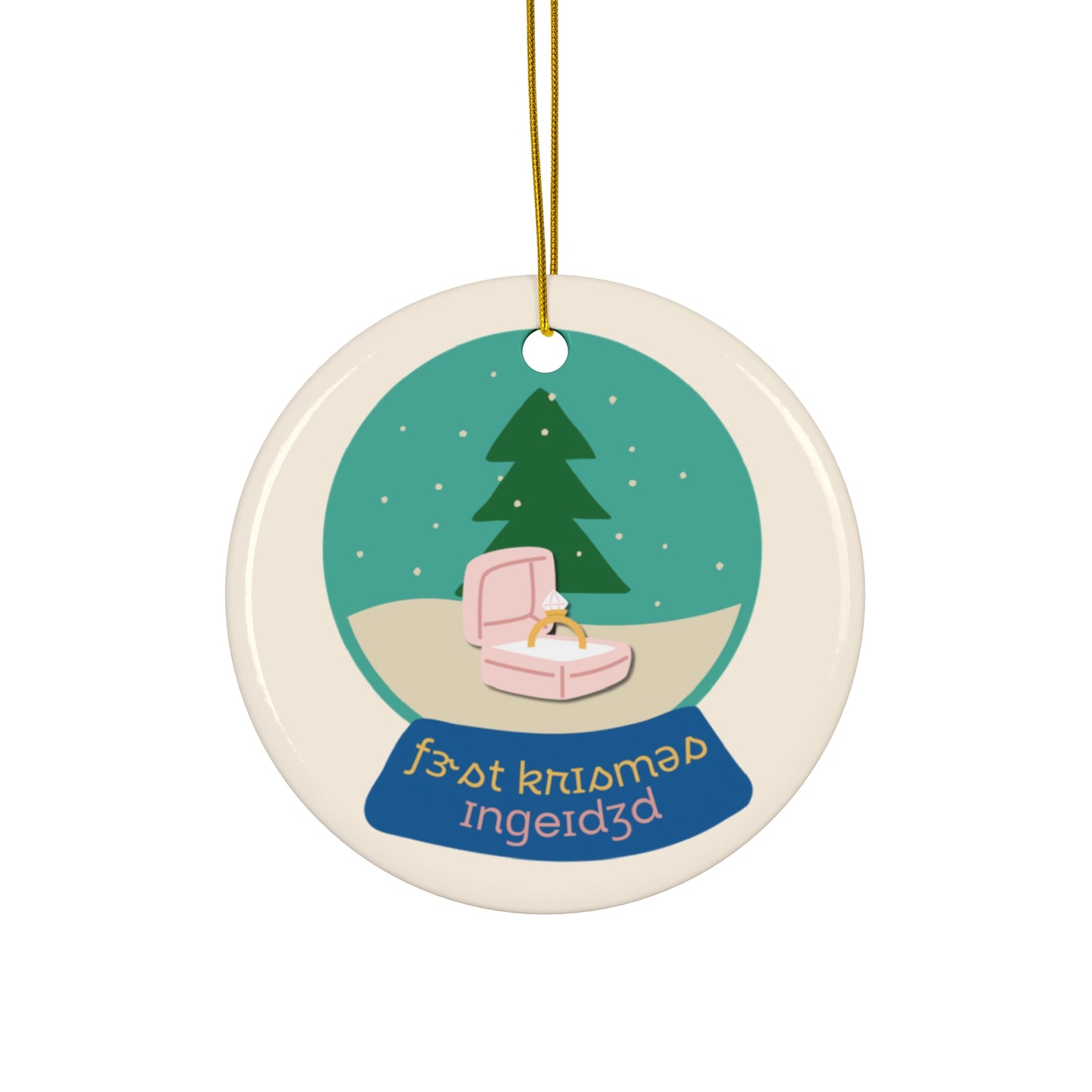 First Christmas Engaged (IPA) Ornament