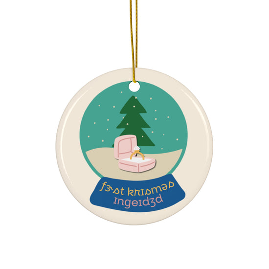 First Christmas Engaged (IPA) Ornament