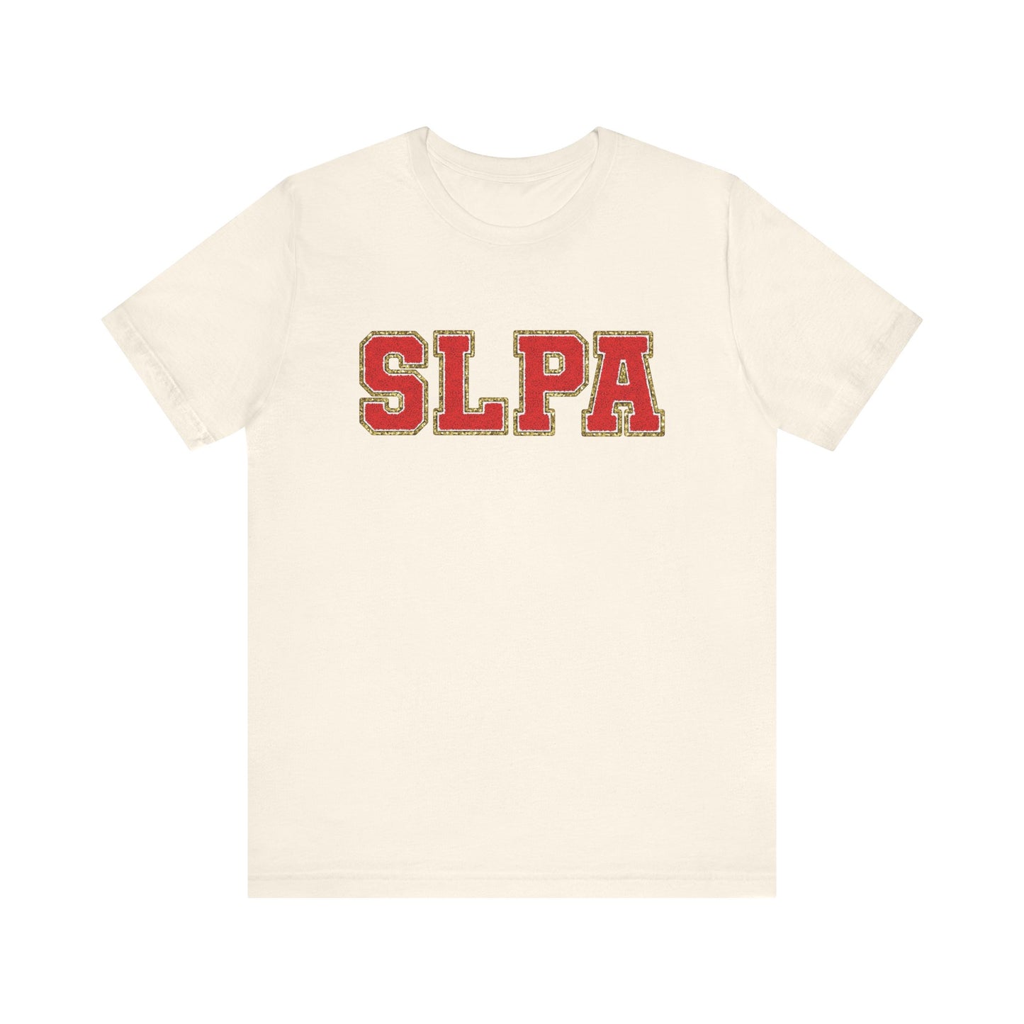 SLPA Red Glitter (Printed) Patch Tee