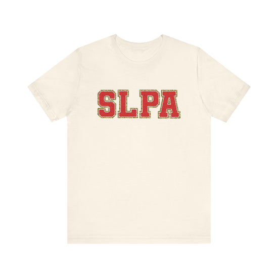 SLPA Red Glitter (Printed) Patch Tee