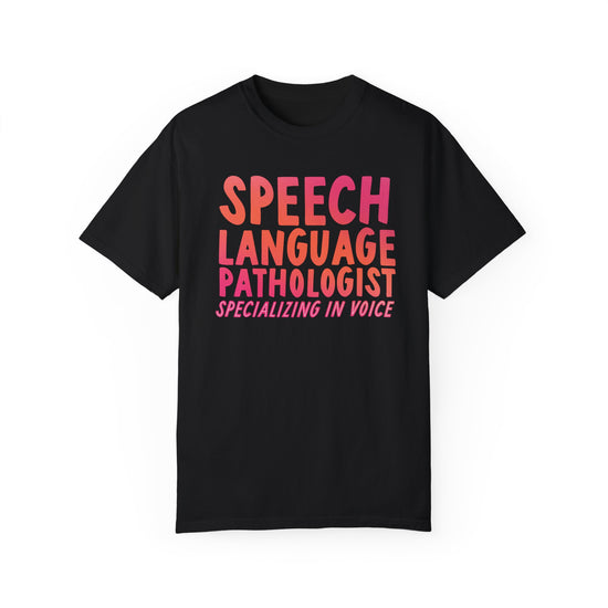 Speech Language Pathologist Specializing in Voice Tee