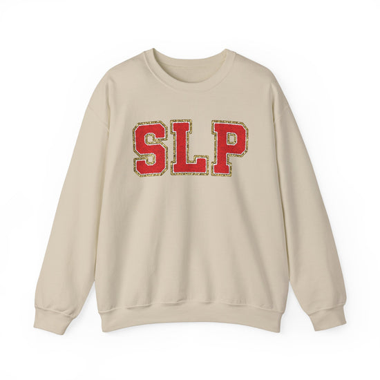 SLP Red Glitter (Printed) Patch Crewneck