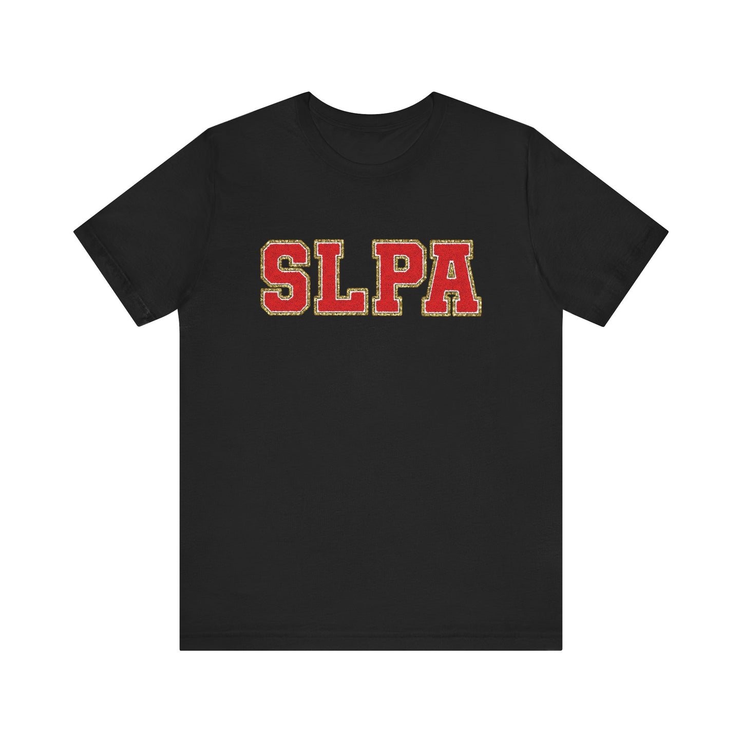 SLPA Red Glitter (Printed) Patch Tee