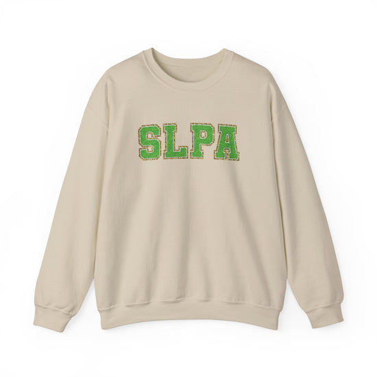 SLPA Green (Printed) Glitter Patch Crewneck