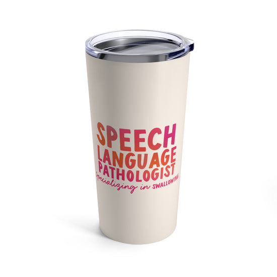 Speech Language Pathologist Specializing in Swallowing Thermos