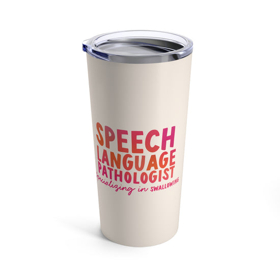 Speech Language Pathologist Specializing in Swallowing Thermos