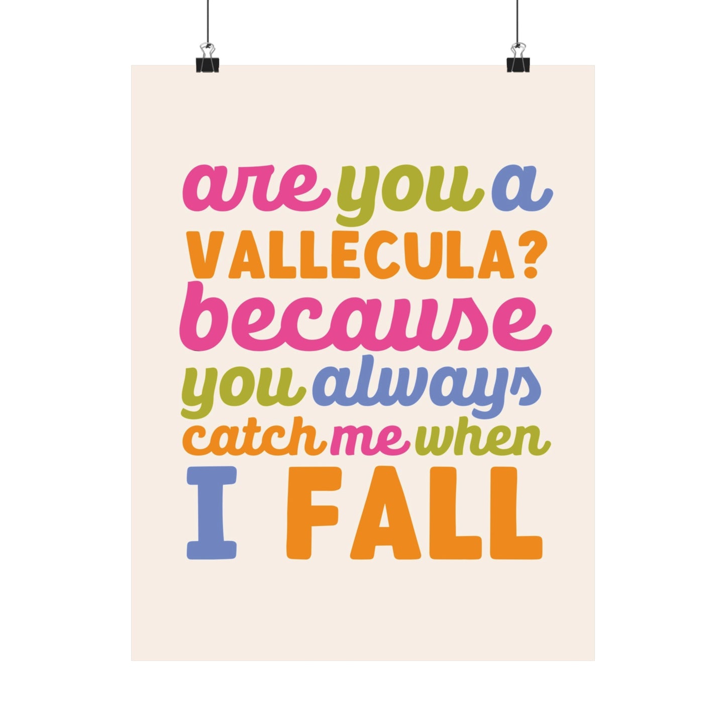 Are You A Vallecula Poster