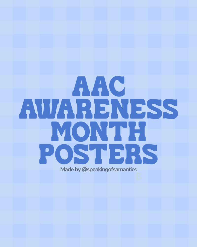 AAC Awareness Month Posters | Digital Download