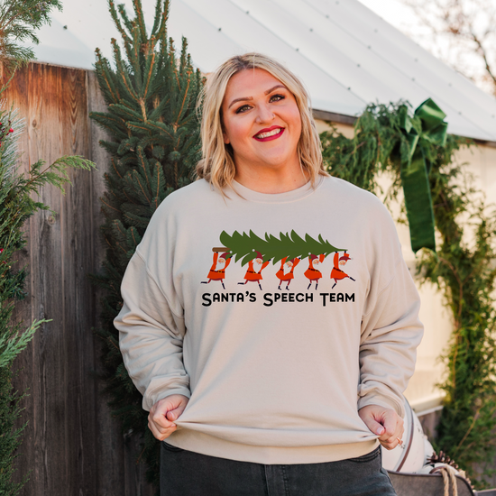 Santa's Speech Team Crewneck