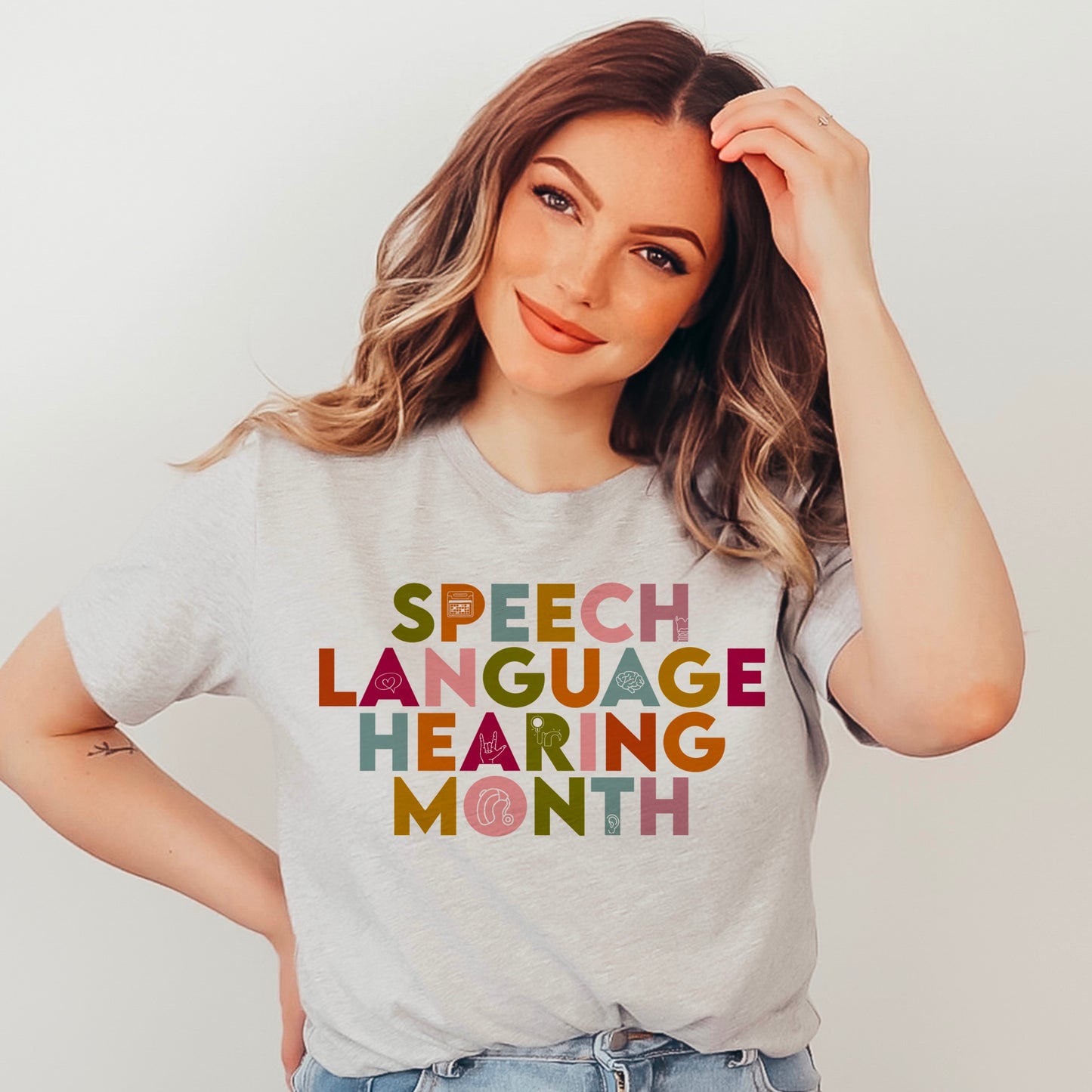 Speech Language Hearing Month Icon Tshirt