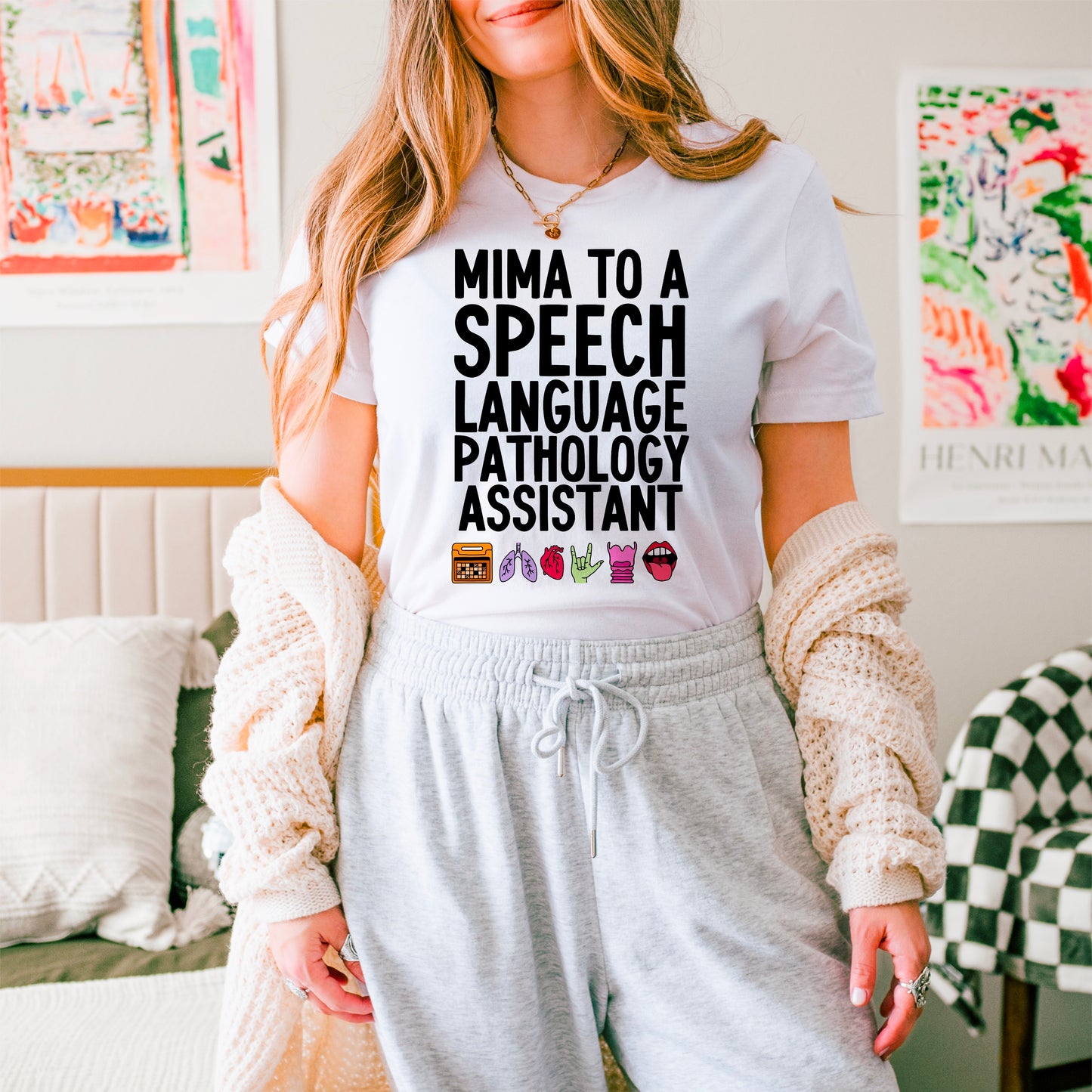 Mima to a Speech Language Pathology Assistant (SLPA) Tee