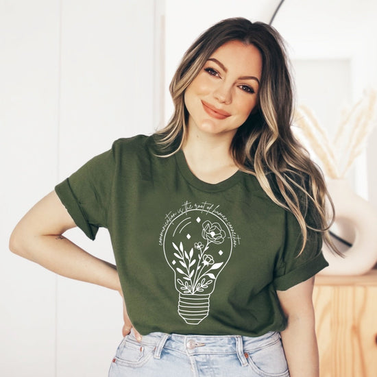 Communication is The Root of Human Connection Tee