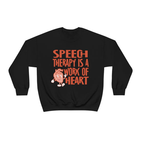 Speech Therapy is a Work of Heart Crewneck