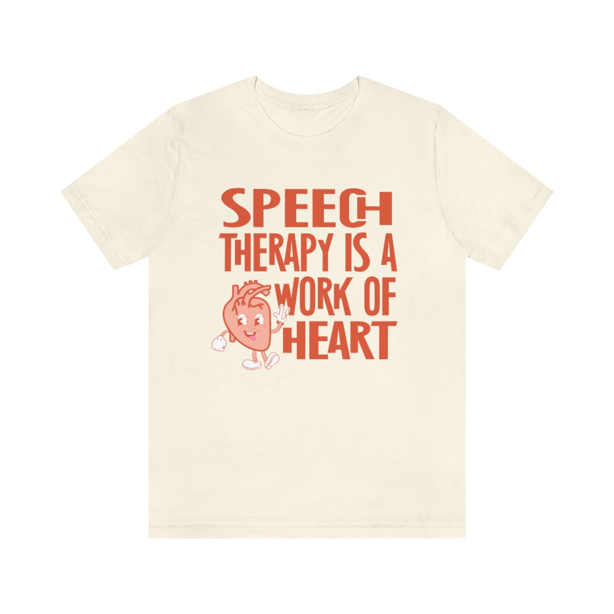 Load image into Gallery viewer, Speech Therapy is a Work of Heart Tee
