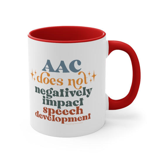 Load image into Gallery viewer, AAC Does Not Negatively Impact Speech Development Mug

