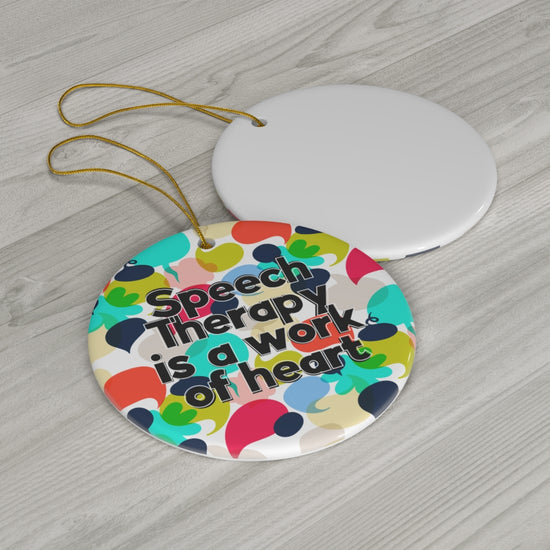 Load image into Gallery viewer, Speech Therapy Is A Work Of Heart Ornament
