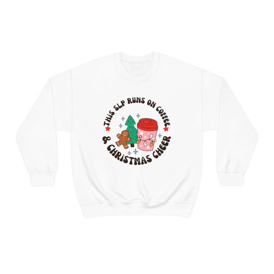 Load image into Gallery viewer, This SLP Runs on Coffee and Christmas Cheer Crewneck
