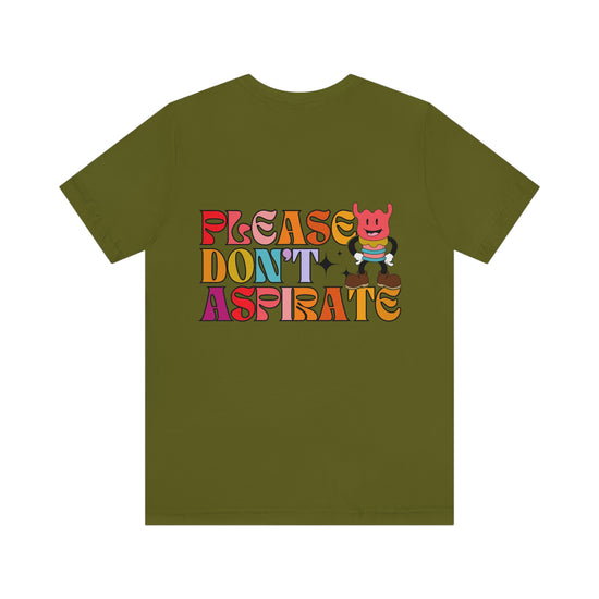 Load image into Gallery viewer, Please Don&amp;#39;t Aspirate (Rainbow Text) Tee
