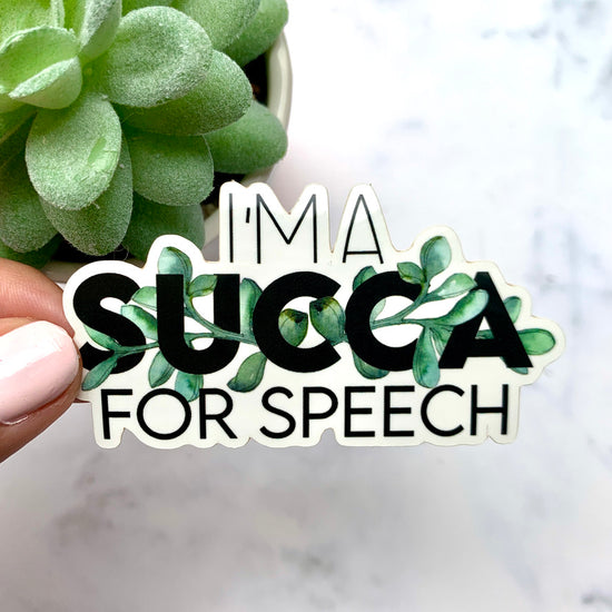 Load image into Gallery viewer, Succa for Speech Sticker
