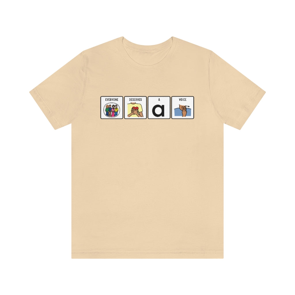 Load image into Gallery viewer, Everyone Deserves A Voice AAC Tee
