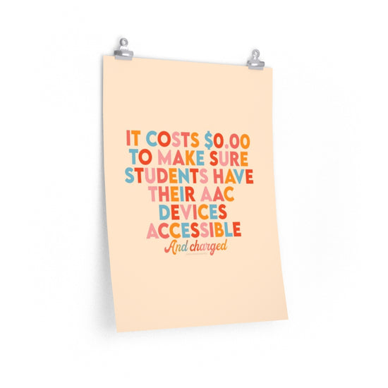 It Costs $0 Poster