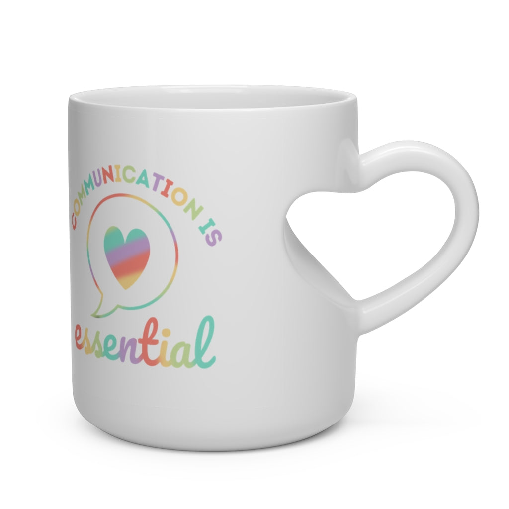 Load image into Gallery viewer, Communication is Essential Heart Handle Mug

