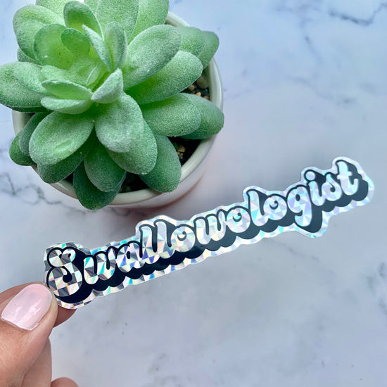 Load image into Gallery viewer, Swallowologist Holographic Sticker
