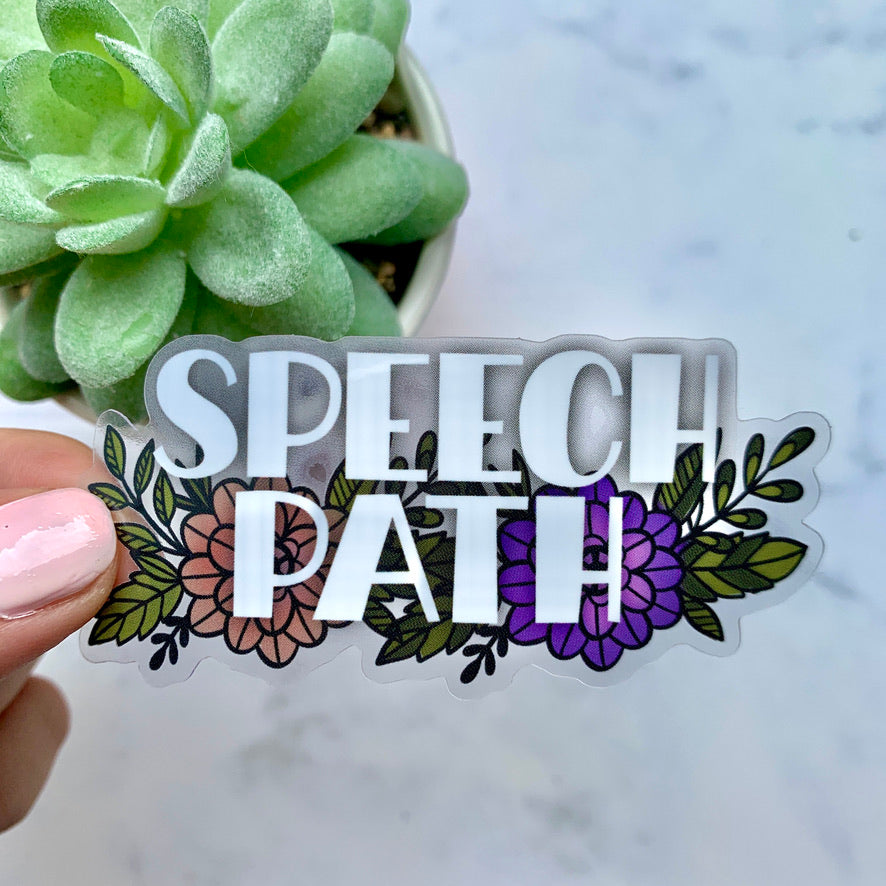 Clear Speech Path Sticker