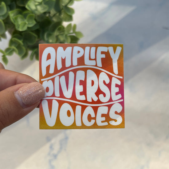 Load image into Gallery viewer, Amplify Diverse Voices Sticker

