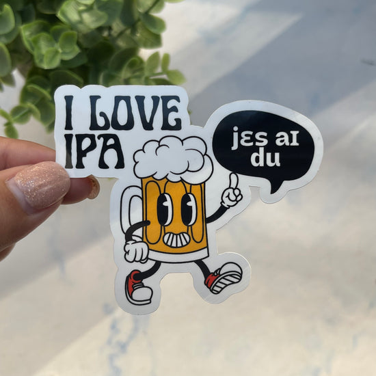 Load image into Gallery viewer, I Love IPA Sticker

