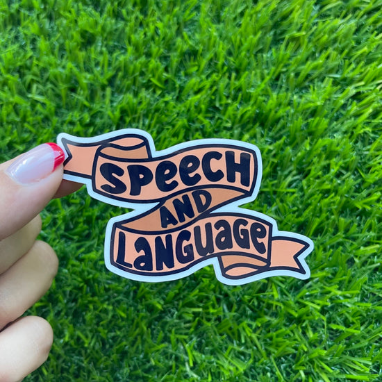 Cargar imagen en el visor de la galería, Speech and Language Sticker
