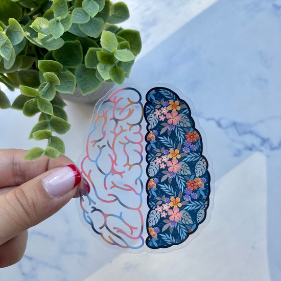 Brain Clear Sticker Mini Sticker