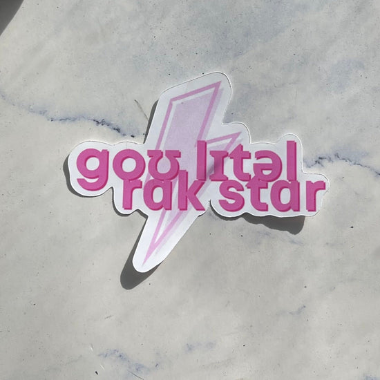 Go Little Rock Star Sticker