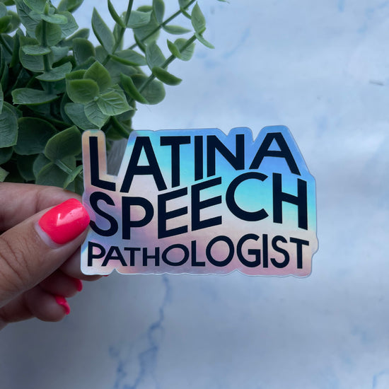 Load image into Gallery viewer, Latina Speech Pathologist Sticker
