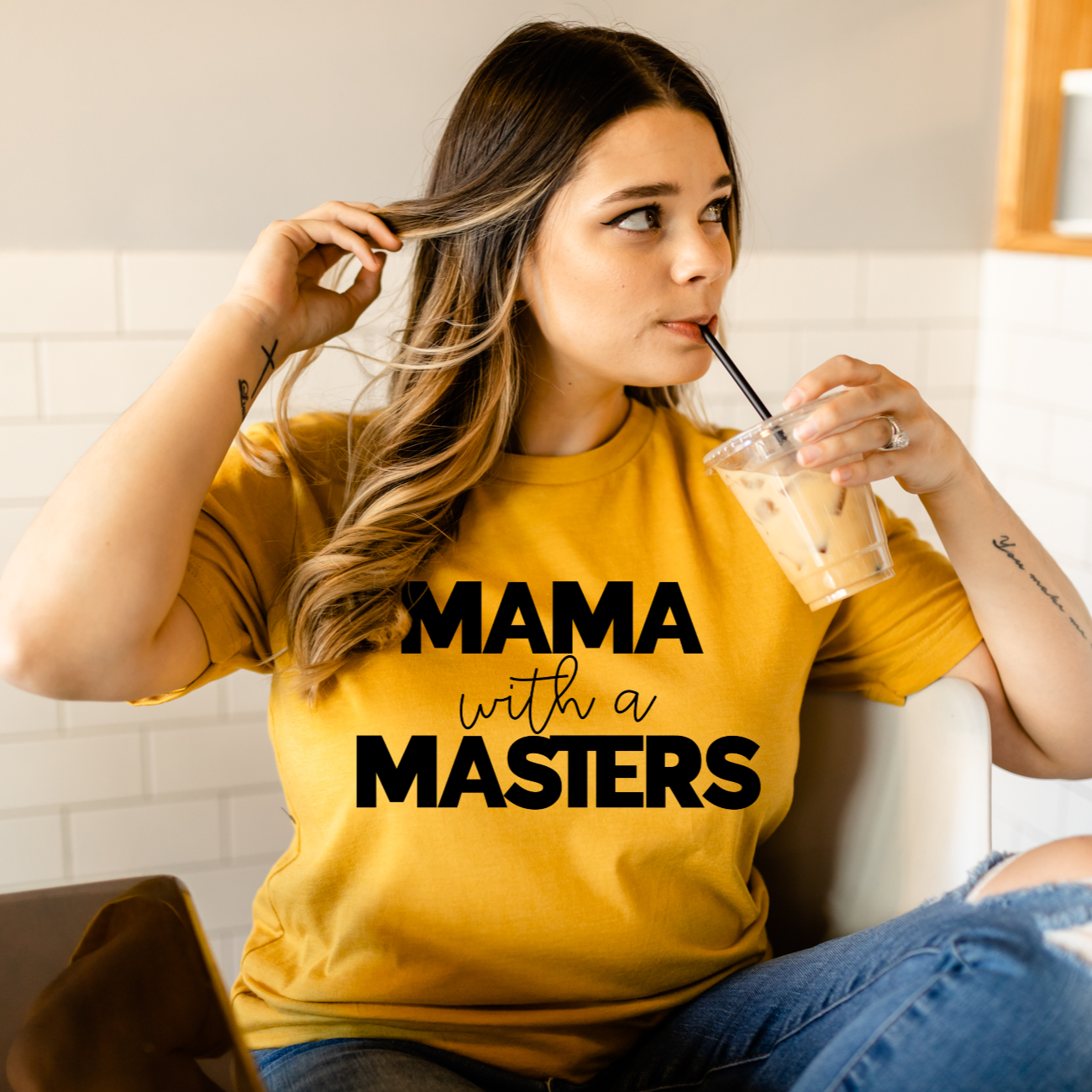 Mama With A Masters Tee