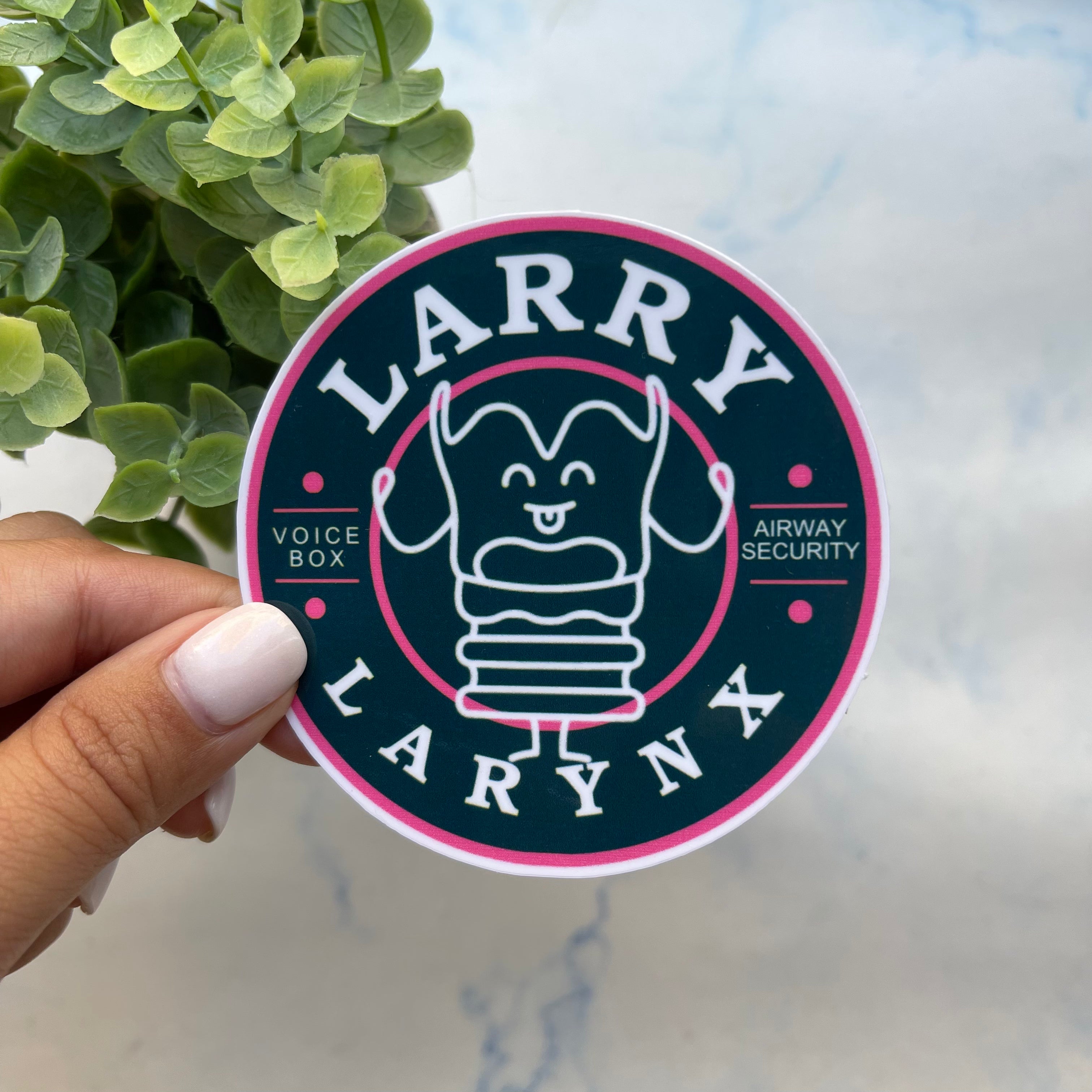 Larry Larynx Sticker – Speaking of Samantics
