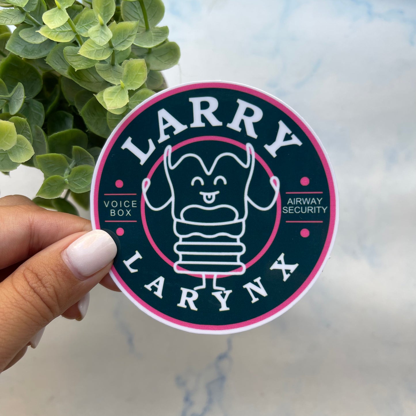 Larry Larynx Sticker